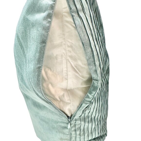 Set Of 2 Decorative Square Throw Pillow Down Hidden Zipper Aqua Blue 18x18 - Picture 4 of 9